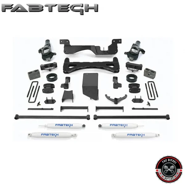Fabtech 6″ Performance Lift Kit System w/ Performance Shocks | Performance Lift Kit Shocks | K1014
