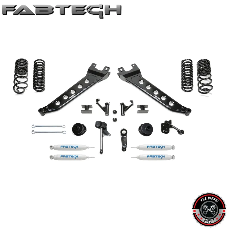 Fabtech 5″ Radius Arm Lift Kit System w/ Coil Springs | Arm Lift Kit System | K3140