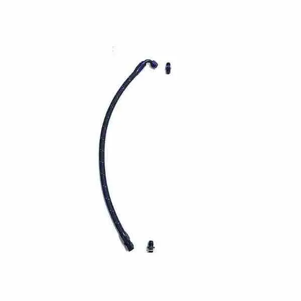 Full Send Diesel 03+ Dodge  Factory Turbo PositionTurbo Feed Line Kit Black Braided