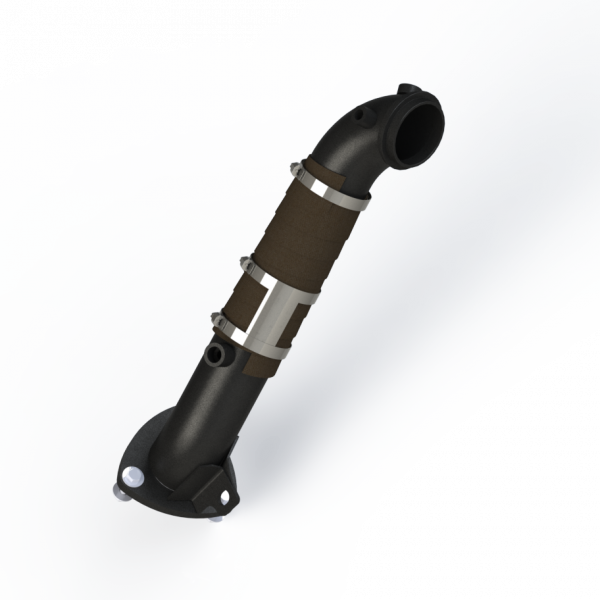 MBRP 3 Inch Turbo Charger Down Pipe For 15-16 Silverado/Sierra Duramax 2500/3500 Carb EO Num. D-763-2