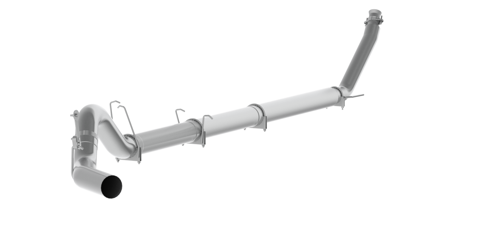 MBRP Dodge 5 Inch Single Side Turbo No Muffler SLM Series For 98-02 Dodge Ram 2500/3500