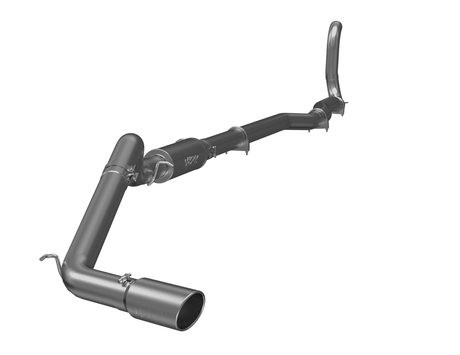 MBRP 4 Inch Turbo Back Single Side Exit Exhaust T409 Stainless Steel For 88-93 Dodge Ram D250/D350  4WD only