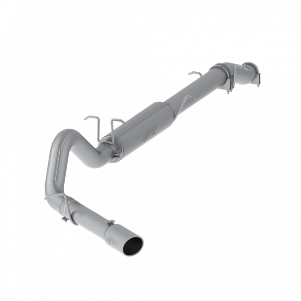 MBRP 4 Inch Cat Back Exhaust System Single Side Stock Cat Exit T409 Stainless Steel For 03-07 Ford F-250/350 6.0L Extended Cab/Crew Cab