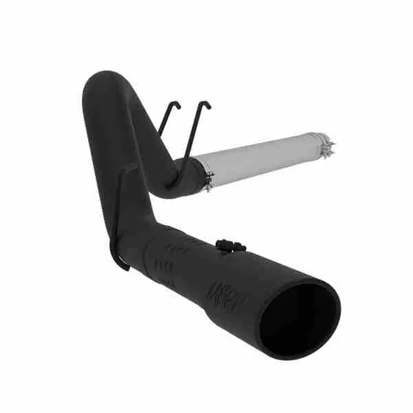 MBRP 4 Inch Filter Back Single Side Exit Black Coated For 08-10 Ford F-250/350/450 6.4L Powerstroke