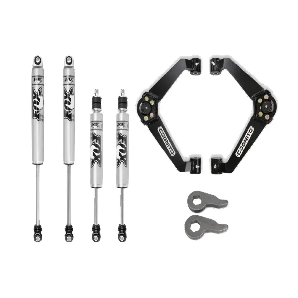 Cognito 3-Inch Performance Leveling Kit With Fox PS 2.0 IFP Shocks for 01-10 Silverado/Sierra 2500-3500 2WD/4WD