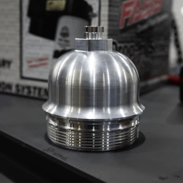 FASS Fuel Systems Billet Fuel Filter Cap (BFC1001K) | 17-24 6.6L Duramax