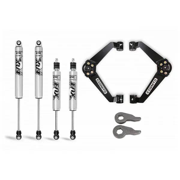 Cognito 3" Performance Leveling Kit With Fox PS 2.0 IFP Shocks | 01-10 GM 2500-3500