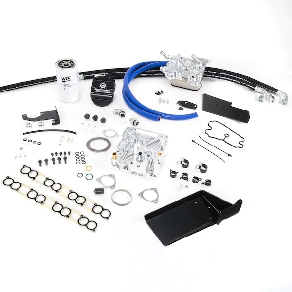 Bullet Proof Diesel 90409200 Oil Cooler Relocation Kit | 08-10 6.4L Powerstroke