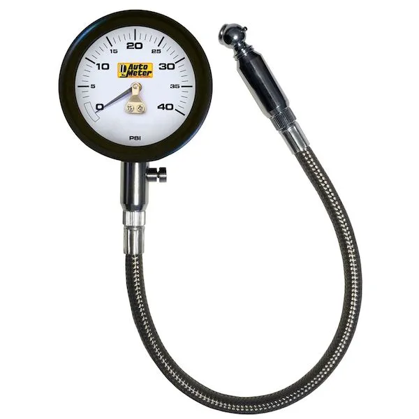 Auto Meter 2162 40 PSI Mechanical Tire Pressure Gauge