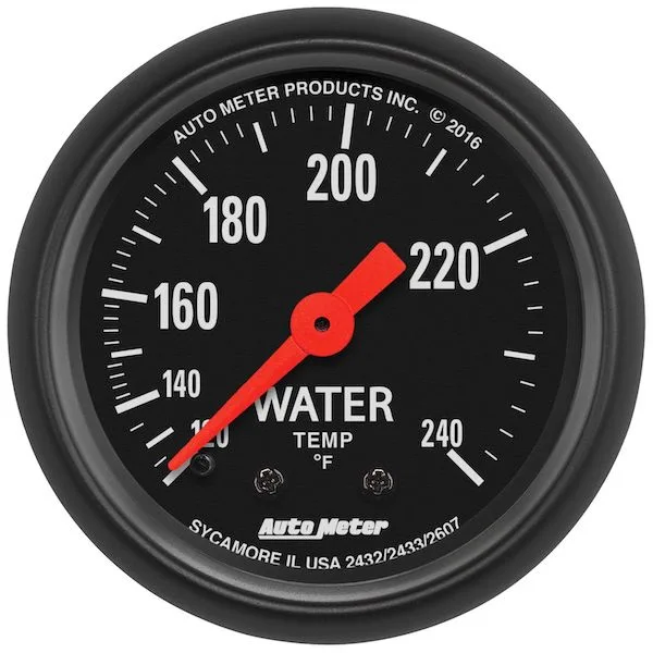 Auto Meter 2607 Z-Series Water Temp Gauge