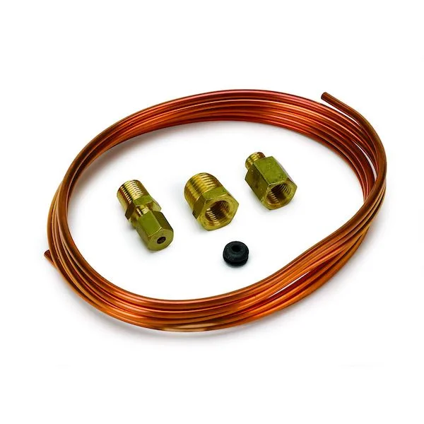 Auto Meter 3224 Copper Tubing Line 1/8” (6FT) With Brass Fittings