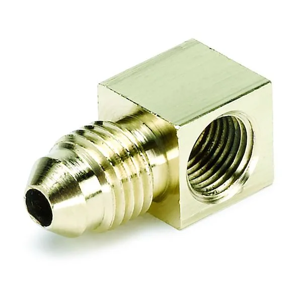 Auto Meter 3271 1/8” NPT Male To -4AN Male 90 Degree Adapter Fitting