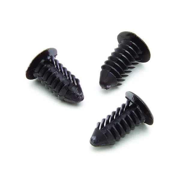 Auto Meter 3281 Black Ratchet Fasteners (10-Pack)