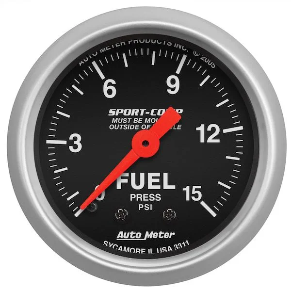 Auto Meter 3311 Sport-Comp Fuel Pressure Gauge
