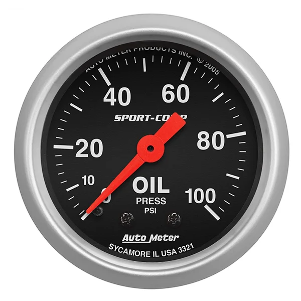 Auto Meter 3321 Sport-Comp Oil Pressure Gauge