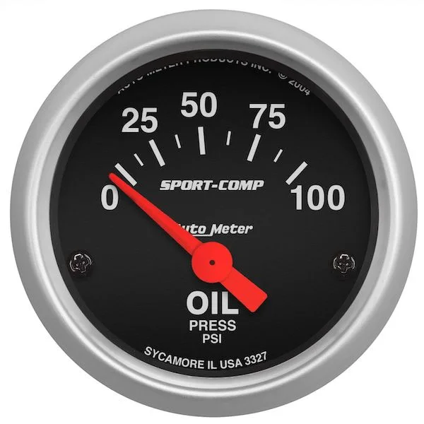 Auto Meter 3327 Sport-Comp Oil Pressure Gauge