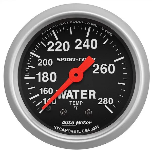 Auto Meter 3331 Sport-Comp Water Temp Gauge