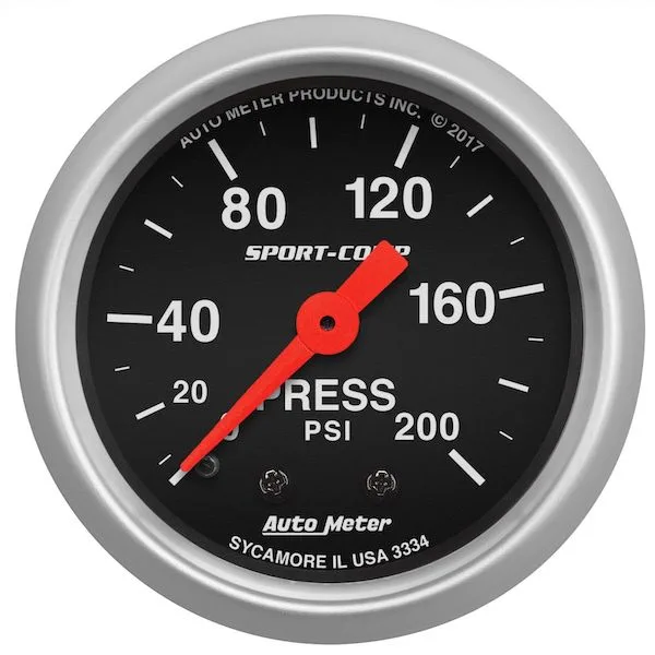 Auto Meter 3334 Sport-Comp Pressure Gauge