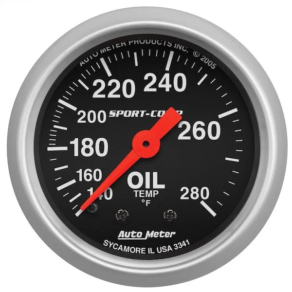 Auto Meter 3341 Sport-Comp Oil Temp Gauge