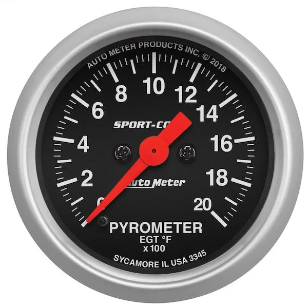 Auto Meter 3345 Sport-Comp Pyrometer Gauge