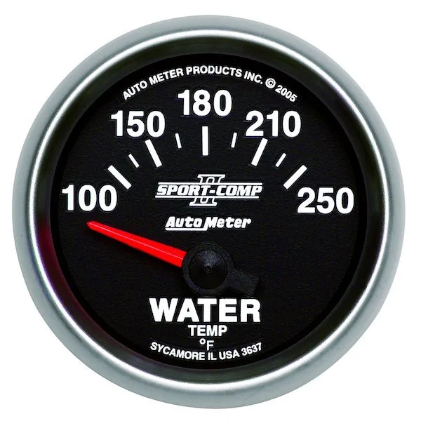 Auto Meter 3637 Sports-Comp II Water Temp Gauge