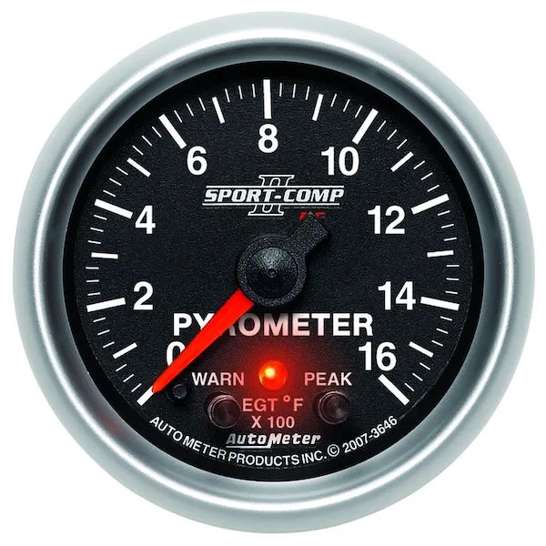 Auto Meter 3646 Sports-Comp II Pyrometer Gauge