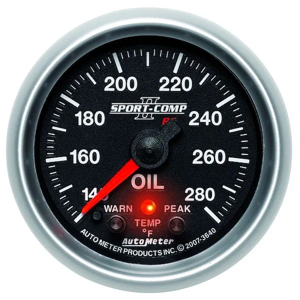 Auto Meter 3656 Sports-Comp II Oil Temp Gauge