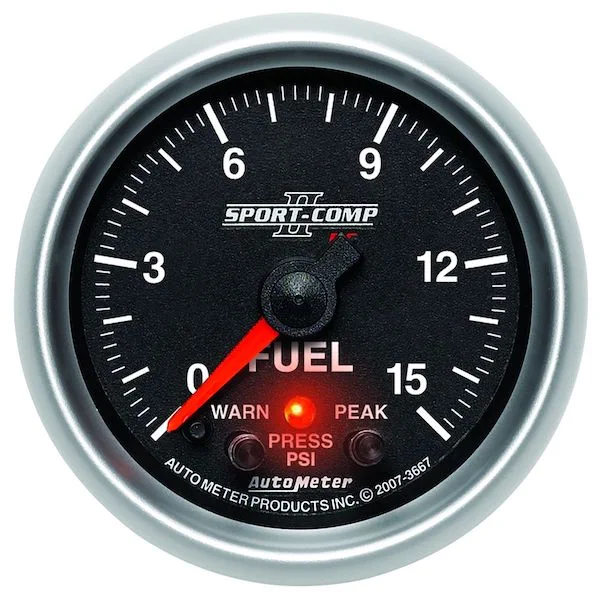 Auto Meter 3667 Sports-Comp II Fuel Pressure Gauge