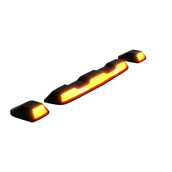 Recon 264155BKS Smoked Lens Amber/White Strobe LED Cab Lights | 02-07 GM Silverado/Sierra