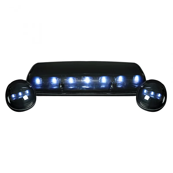 Recon 264155WHBK Smoked Lens White LED Cab Lights | 02-07 Silverado/Sierra