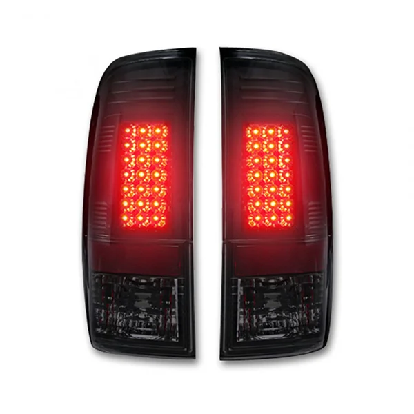 Recon 264176BK Smoked LED Tail Lights | 08-16 Ford Super Duty