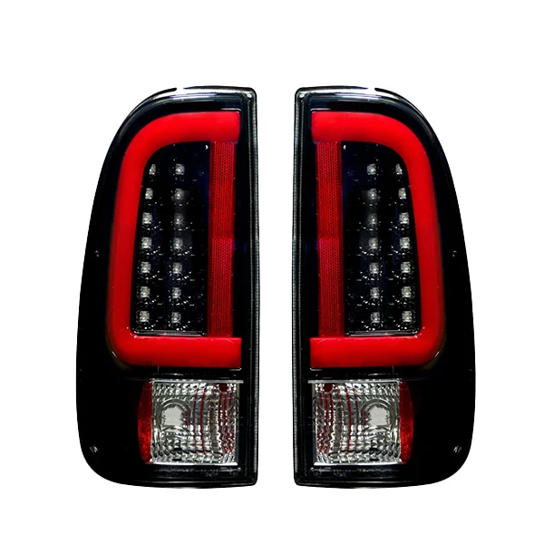 Recon 264293BKS Smoked OLED Scanning LED Tail Lights | 08-16 Ford Super Duty