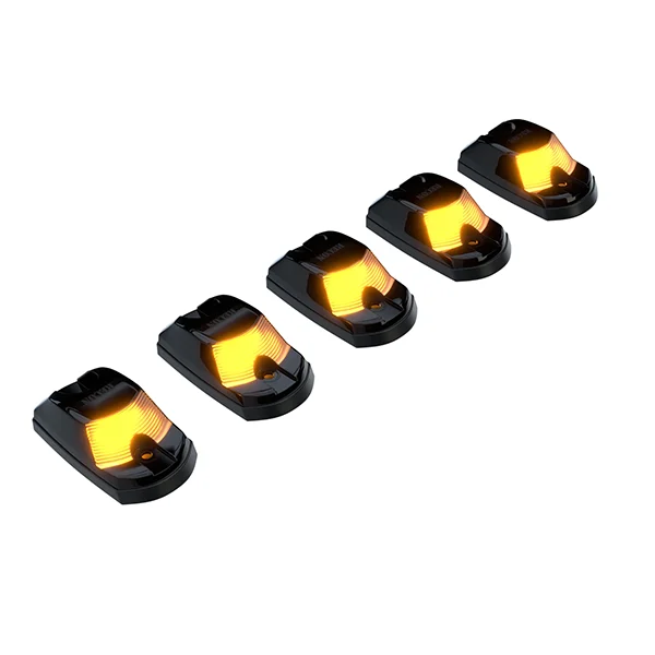 Recon 264342BKHPAM Smoked Lens Amber 2-WAY Facing LED Cab Lights | 17-23 Ford Super Duty