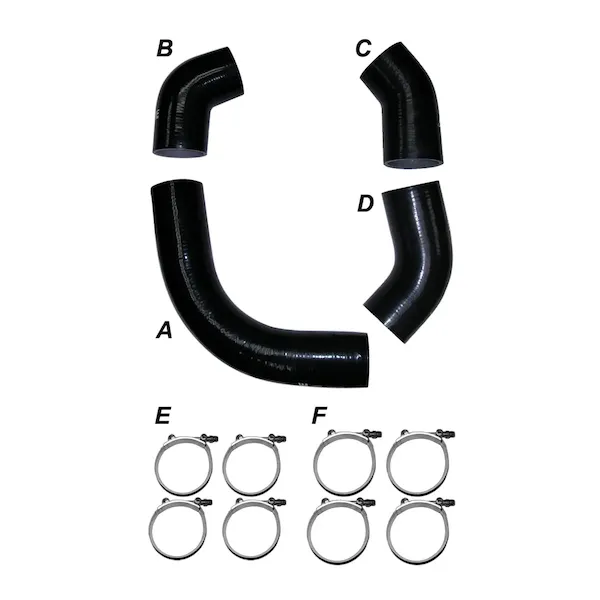PPE LB7 2001 Silicone Hose And Clamp Kit Black