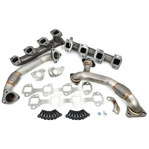 PPE 116111600 High-Flow Exhaust Manifold With Up-Pipes | 06-07 6.6L Duramax