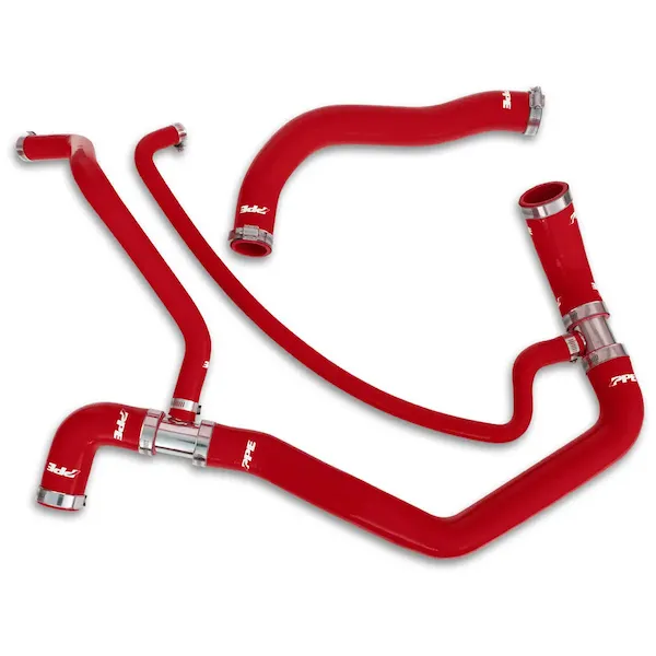 PPE 119021100 Red Silicone Upper & Lower Coolant Hose Kit | 01-05 Duramax