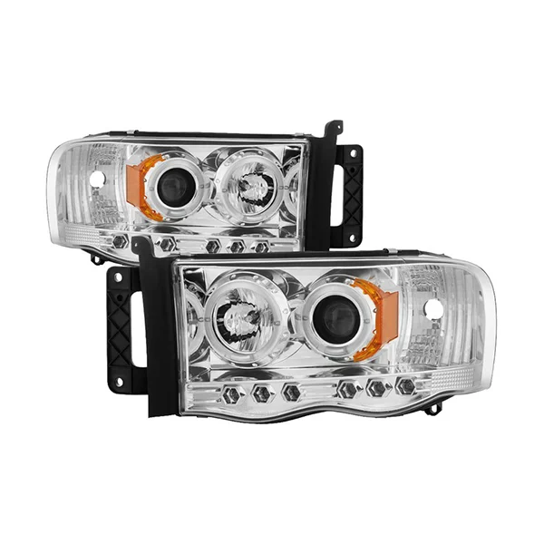 Spyder 5009982 Chrome Projector Headlights W/LED Halo | 03-05 RAM 2500/3500