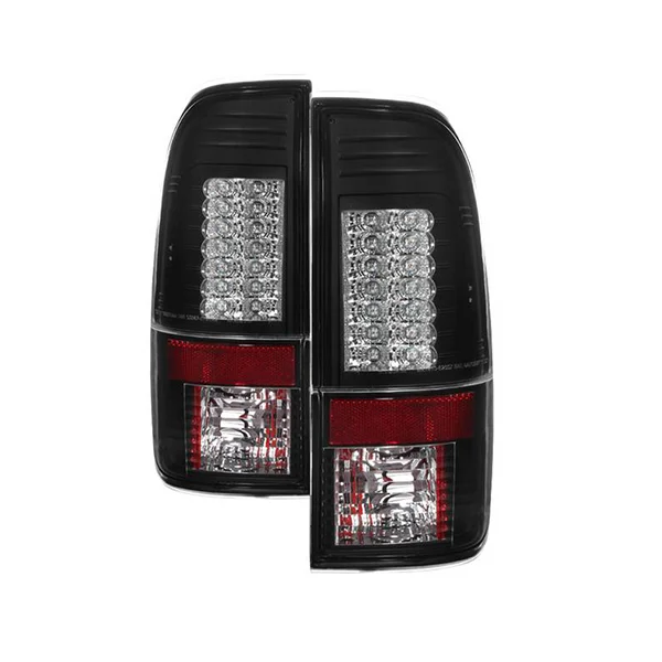 Spyder 5029133 Black LED Tail Lights | 99-07 F250/F350