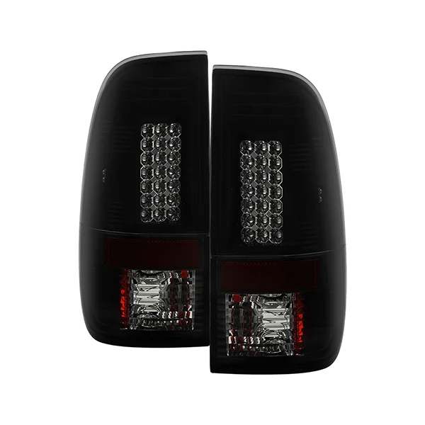 Spyder 5078179 Smoked Black LED Tail Lights | 99-07 F250/F350