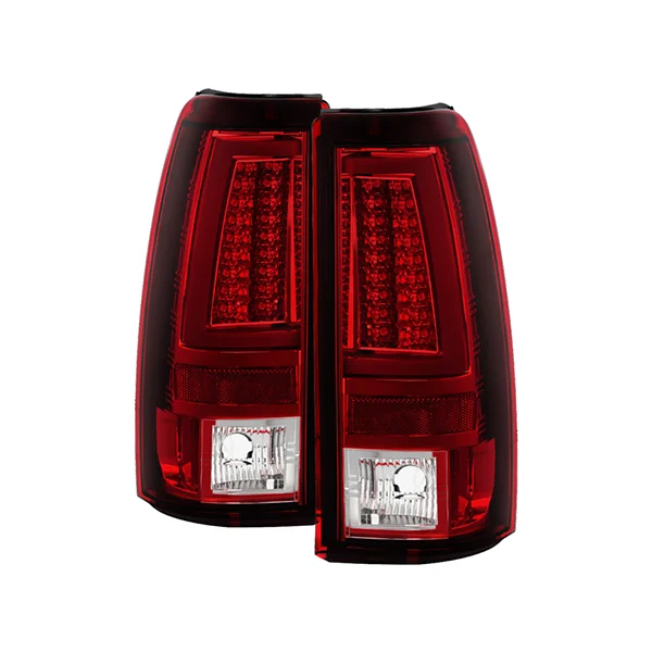 Spyder 5081926 Red/Clear LED Tail Lights | 03-06 Silverado
