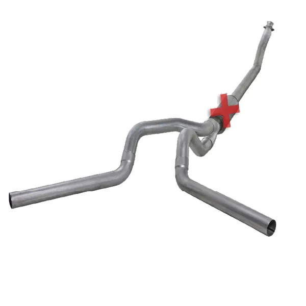 Diamond Eye K4214A-RP 4” Aluminized Turbo Back Dual Side Exhaust (No Muffler) | 94-02 5.9L Cummins