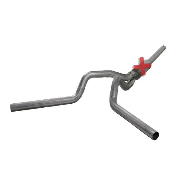 Diamond Eye K4236S-RP 4” Stainless Cat Back Dual Side Exhaust (No Muffler) | 04.5-07.5 5.9L Cummins