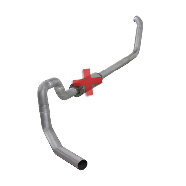 Diamond Eye K4332A-RP 4” Aluminized Turbo Back Exhaust (No Muffler) | 01-02 7.3L Powerstroke