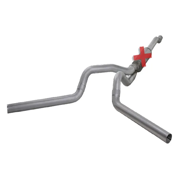 Diamond Eye K4340A-RP 4” Aluminized Cat Back Exhaust (No Muffler) | 03-07 6.0L Powestroke