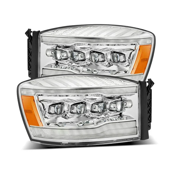 Alpharex 880537 NOVA-Series Chrome LED Projector Headlights | 06-09 RAM 2500/3500