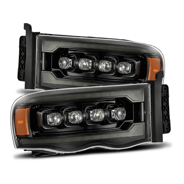 Alpharex 880566 Nova-Series Alpha-Black LED Projector Headlights | 03-05 RAM 2500/3500